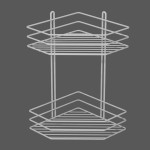 Поличка  в ванну біла 2-ярусна кут ПУ-20231 151320 Україна