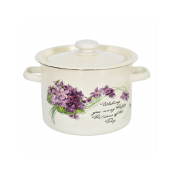 Каструля емаль 4л Фіалка 152291