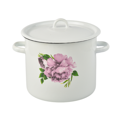 Каструля емаль 5,7л Фіол. Троянда 152358