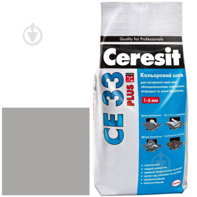 Затирка суха Ceresit 2кг сірий 19036