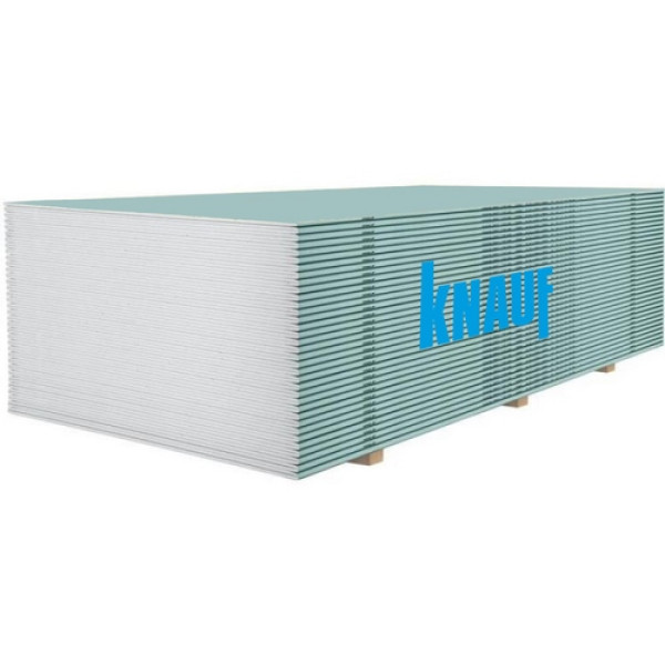 Гіпсокартон вологостійкий стіна Knauf 2500x1200х12,5 мм (Siniat) 19235
