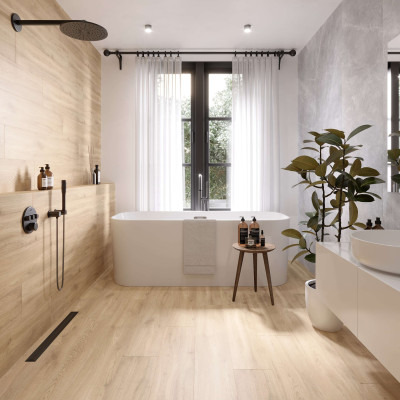 Плитка керамічна 15х60см Kronewald темно-беж 19348 Україна