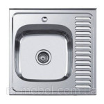 Мойка нерж накладна 60х60