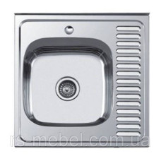 Мойка нерж накладна 60х60