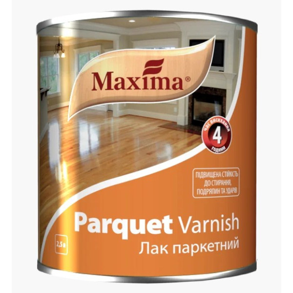 Лак паркетний глянсовий 33231 Maxima Україна 2,5л(р)