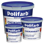 Фарба в/е Поліфарб Сніжинка 1.3кг. 33436