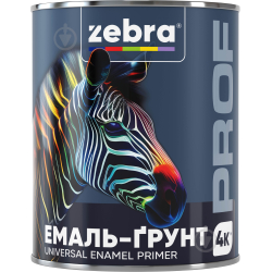 Грунт-емаль темно-коричн.4в1 33924 Zebra 2,5кг(р)