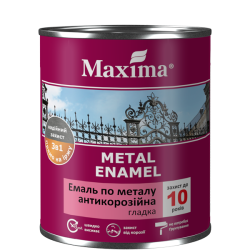 Емаль антикор гладка 3в1 Maxima 0,75кг сіра 33931