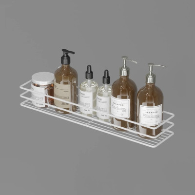 Поличка  в ванну біла 1-ярусна 45см 3-к. 45131 Україна