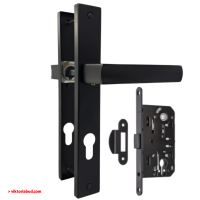 Замок врізний Hisar 155-25+Hisar izmir ET85 Black 34mm 47416