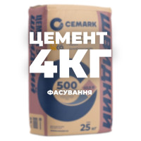 Цемент ПЦ-500 4кг фасування 19535