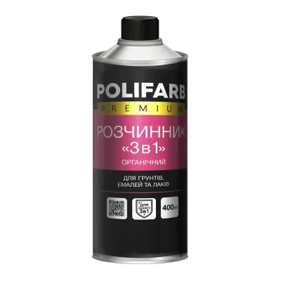 Розчинник 3в1 400мл Polifarb для молоткової фарби 3300138