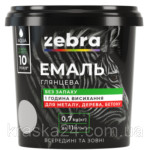 Емаль акрілова 0.7кг 16 світло-сіра  ЗЕБРА 33925 ЗІП Україна