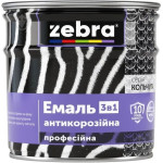 Емаль антикорозійна 3в1 ЗІП темно-сіра 0.7кг Україна