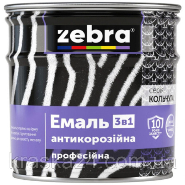 Емаль антикорозійна 3в1 синя 2л 33803 ЗІП Україна