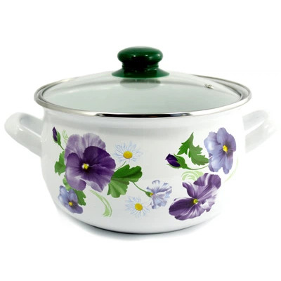 Каструля емаль ІТ 4197А-22 5.1л 72849 Україна