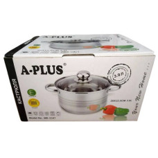 Каструля нерж А+ 2167  3.9л Україна