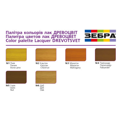 Лак кольоровий Махагон ЗІП 0,5л(р)