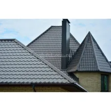 Металочерепиця під замовлення Julia сірий антрацит мат 0,45мм RAL7016  ціна за м.кв. 19597