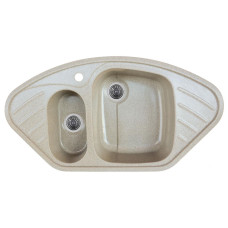 Мойка врізна гранітна №9250UW подвійна 920х500 (Мікс) 10149