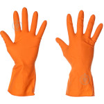 Перчатки резин оранжеві Долоні М