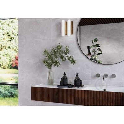 Плитка керамічна Тенеза світла LIGHT GREY GLOSSY 29.7х60см (0.1782м2) 19529