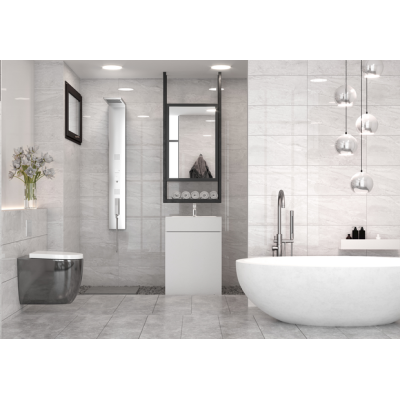 Плитка керамічна Marmo Milano світло-сіра 300х600 стіна 19300 Україна