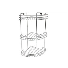 Поличка  хром 3-ярусна кутова CTL-3 Україна