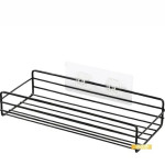 Поличка  в ванну пряма чорна1-яр. 45см 3 конт пп 45133 10739 Україна