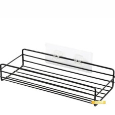 Поличка  в ванну пряма чорна1-яр. 45см 3 конт пп 45133 10739 Україна