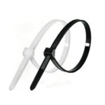 Хомут монтажний 3х100 HAISSER чор/біл нейлон (за 1шт, 100/уп) 391183