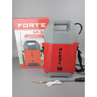 Обприскувач 5л FORTE KF-5C акум 2.5Ah/5V, тиск 2-4бар гарантія 12міс 67848