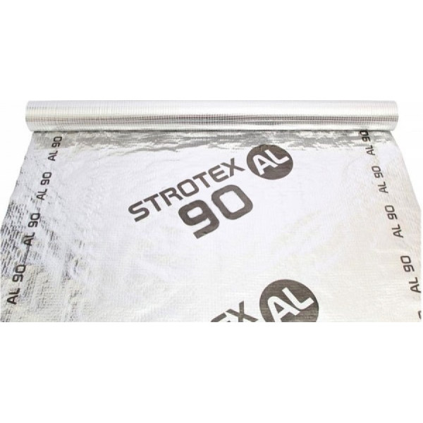 Паробар'єр фольгований STROTEX AL90 рул.75м2 -50м/п 19593