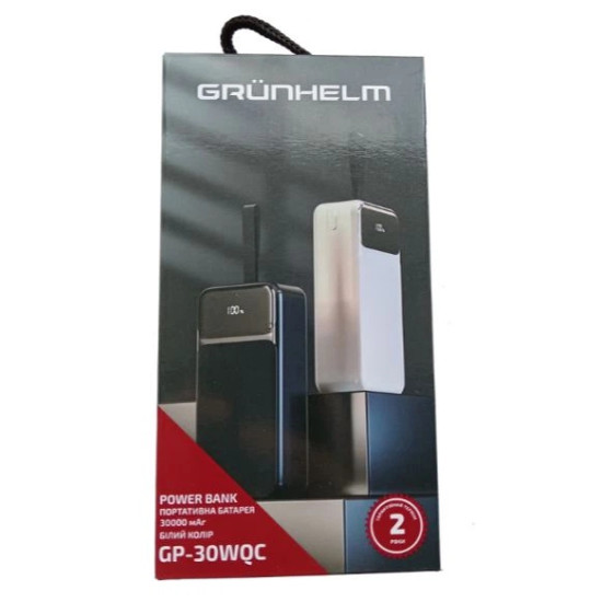 Павербанк Grunhelm 30 000mah GP-30WQC 68822
