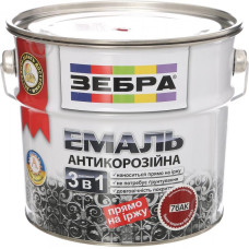 Емаль антикорозійна 3в1 темно-вишнева 33147 ЗІП Україна 2л(р)