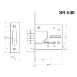 Замок сувальдний 1082 Hisar SP-500 47140