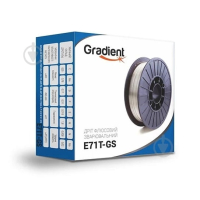 Проволка зварюв  1кг д1мм Gradient оміднена з флюсом 35034