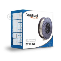 Проволка зварюв  1кг д1мм Gradient оміднена з флюсом 35034