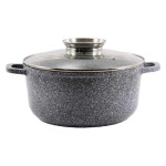 Каструля мармур 2.3л Сіра Зауберг круг. (індукц) 152312