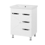 Раковина+тумба Альвеус/ Комо 60см. врізна ручка Т126019