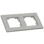 Рамка двомісна Mutlusan срібло 47-10-68