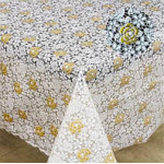 Клейонка Лейс Білі Квіти