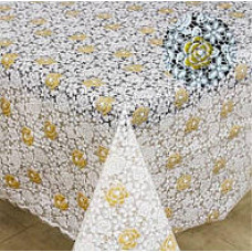 Клейонка Лейс Білі Квіти