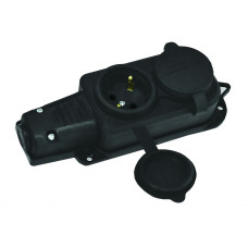 Колодка 2 гнізда з\з 16а каучук 62-53-31 87112