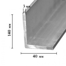 Кут алюміній для декору 20х20 2,7м