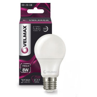Лед-лампа Velmax V-A60 8W E27 4100K 800Lm 21-11-18