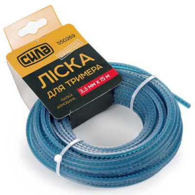 Леска для тримера 3,0мм 15м Зірка армована СИЛА 390285