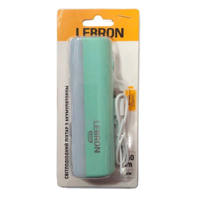 Ліхтар акум. Lebron 5W/1W COB USB 1200mah 15-15-15 87563