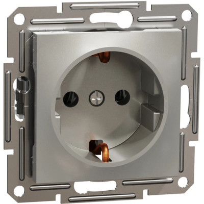 Розетка врізна б/з 16А Schneider Asfora