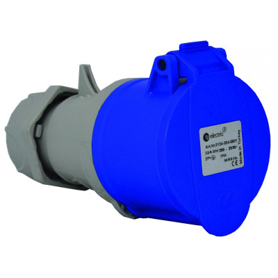 Розетка силова 16А/3 2P+PE IP44 62-66-01 87329